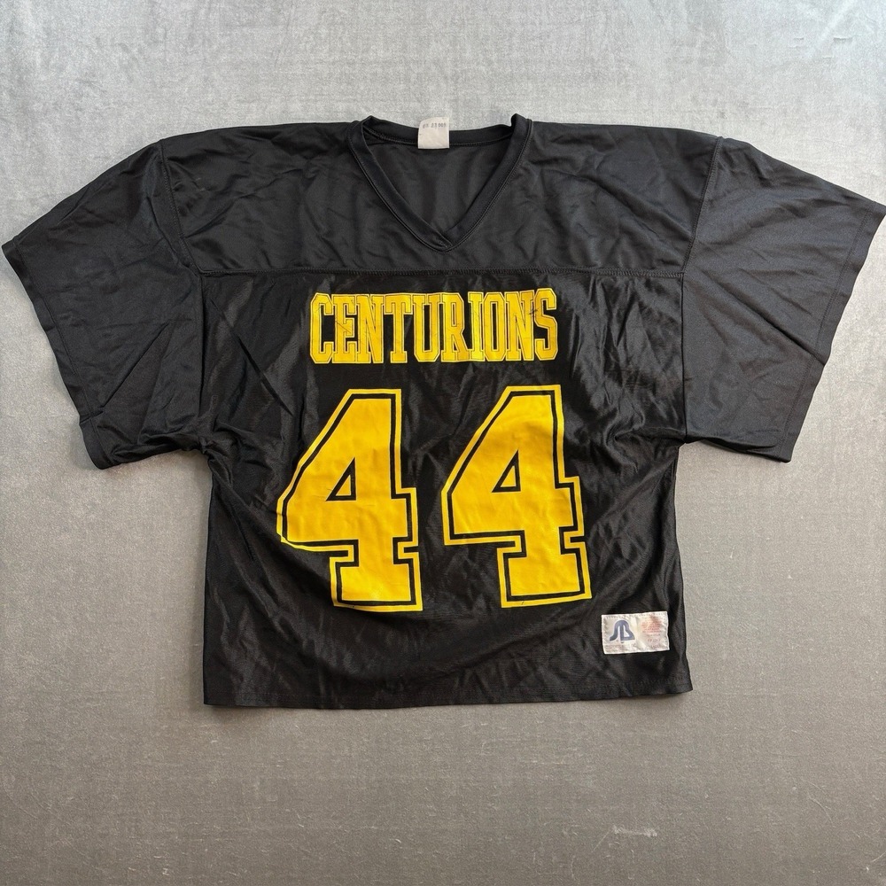 VTG Sports‎ Belle Centurions #44 Football Jersey Black Yellow USA Men's L-XL